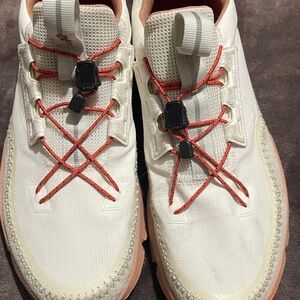 Under Armour Men's White and Orange Athletic Shoes